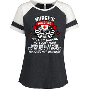 Nurse's Husband Enza Ladies Jersey Colorblock Tee