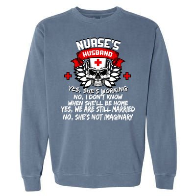 Nurse's Husband Garment-Dyed Sweatshirt