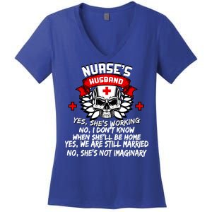 Nurse's Husband Women's V-Neck T-Shirt