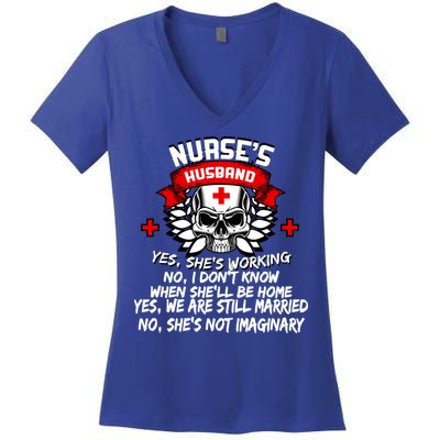 Nurse's Husband Women's V-Neck T-Shirt
