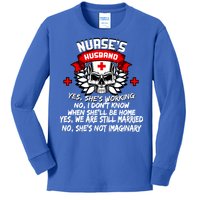 Nurse's Husband Kids Long Sleeve Shirt