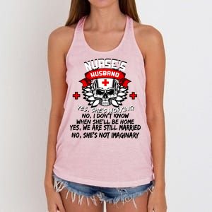 Nurse's Husband Women's Knotted Racerback Tank