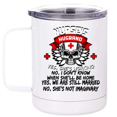 Nurse's Husband 12 oz Stainless Steel Tumbler Cup