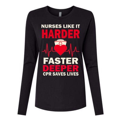 Nurses Like It CPR Save Lives Womens Cotton Relaxed Long Sleeve T-Shirt