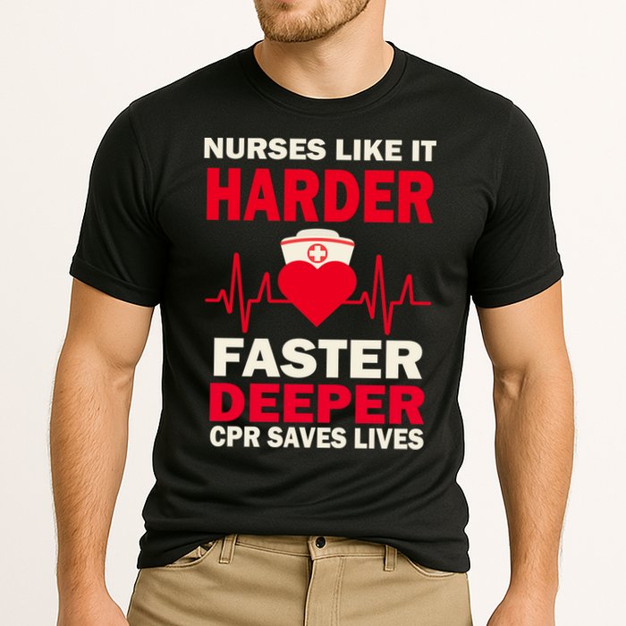 Nurses Like It CPR Save Lives Performance Shirt