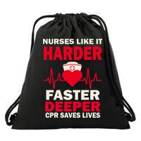 Nurses Like It CPR Save Lives Drawstring Bag