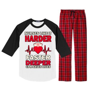 Nurses Like It CPR Save Lives Raglan Sleeve Pajama Set