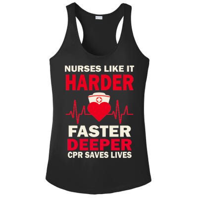 Nurses Like It CPR Save Lives Ladies PosiCharge Competitor Racerback Tank