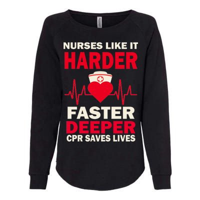 Nurses Like It CPR Save Lives Womens California Wash Sweatshirt