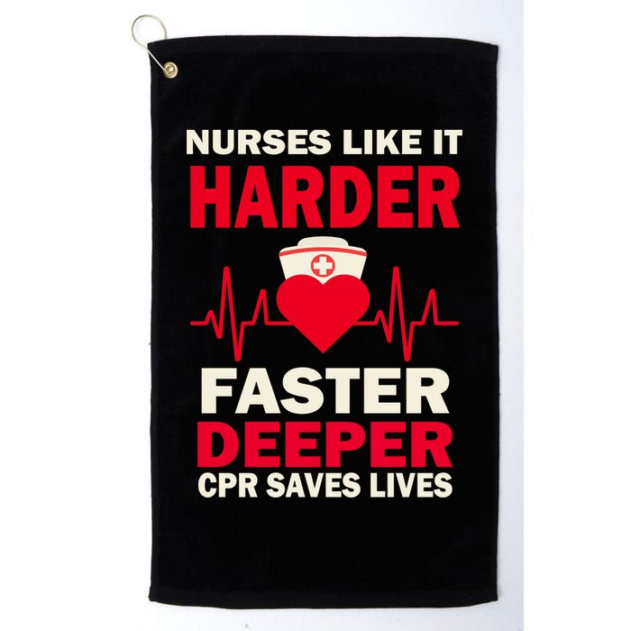 Nurses Like It CPR Save Lives Golf Towel