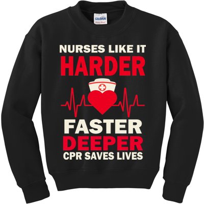 Nurses Like It CPR Save Lives Kids Sweatshirt