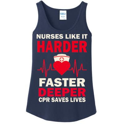 Nurses Like It CPR Save Lives Ladies Essential Tank