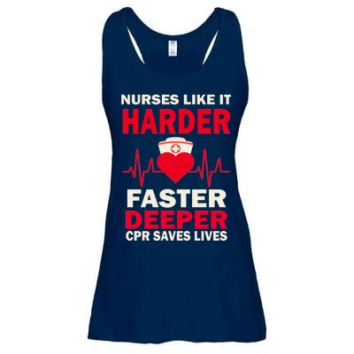 Nurses Like It CPR Save Lives Ladies Essential Flowy Tank