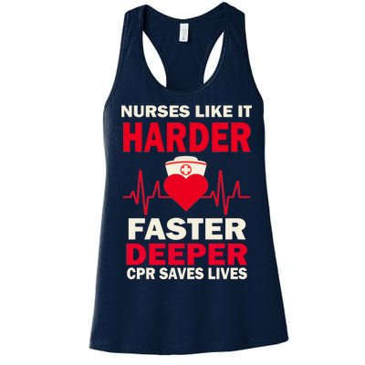 Nurses Like It CPR Save Lives Women's Racerback Tank