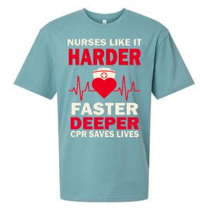 Nurses Like It CPR Save Lives Sueded Cloud Jersey T-Shirt