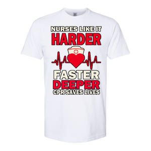 Nurses Like It CPR Save Lives Softstyle CVC T-Shirt