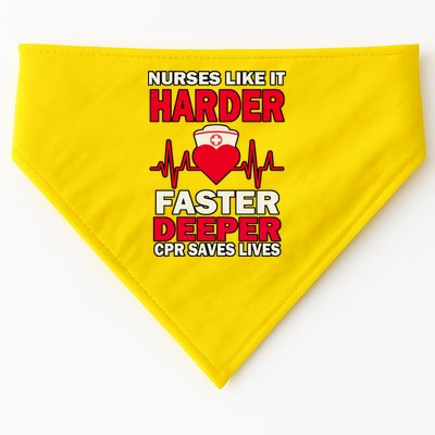 Nurses Like It CPR Save Lives USA-Made Doggie Bandana
