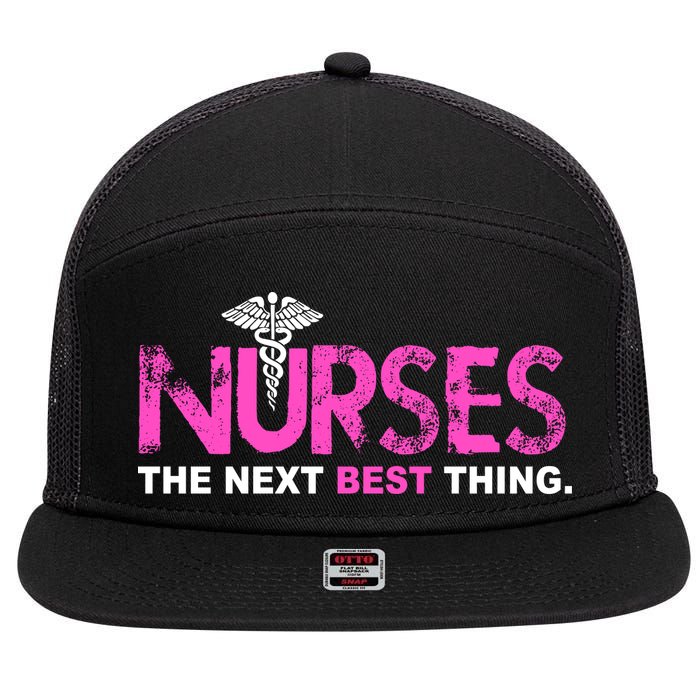 Nurses The Next Best Thing 7 Panel Mesh Trucker Snapback Hat