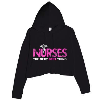 Nurses The Next Best Thing Crop Fleece Hoodie