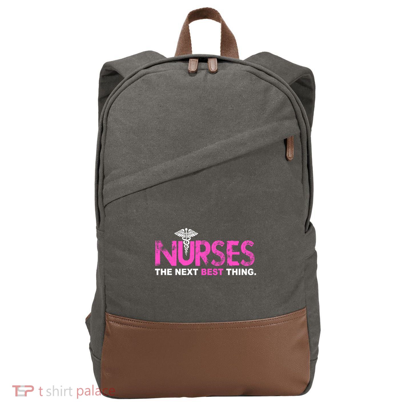 Nurses The Next Best Thing Cotton Canvas Backpack