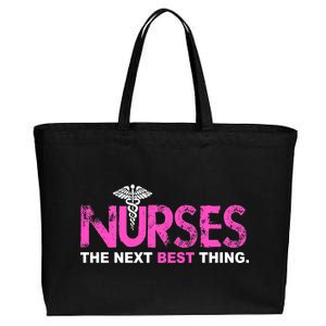 Nurses The Next Best Thing Cotton Canvas Jumbo Tote