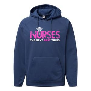 Nurses The Next Best Thing Performance Fleece Hoodie