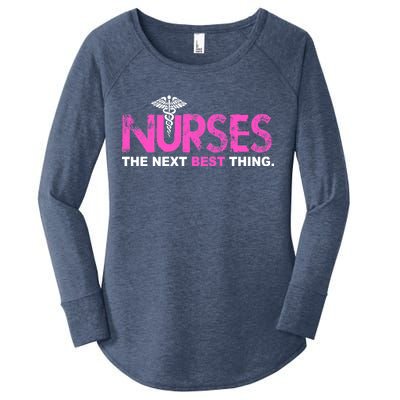 Nurses The Next Best Thing Women's Perfect Tri Tunic Long Sleeve Shirt