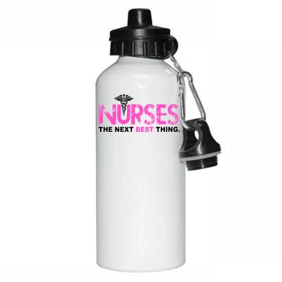 Nurses The Next Best Thing Aluminum Water Bottle