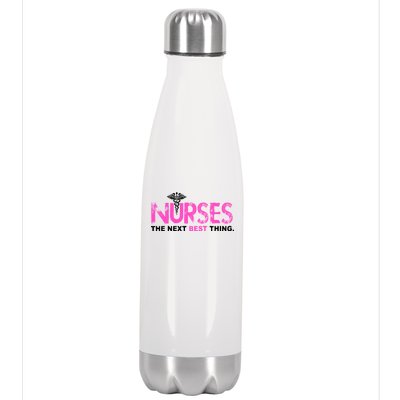 Nurses The Next Best Thing Stainless Steel Insulated Water Bottle