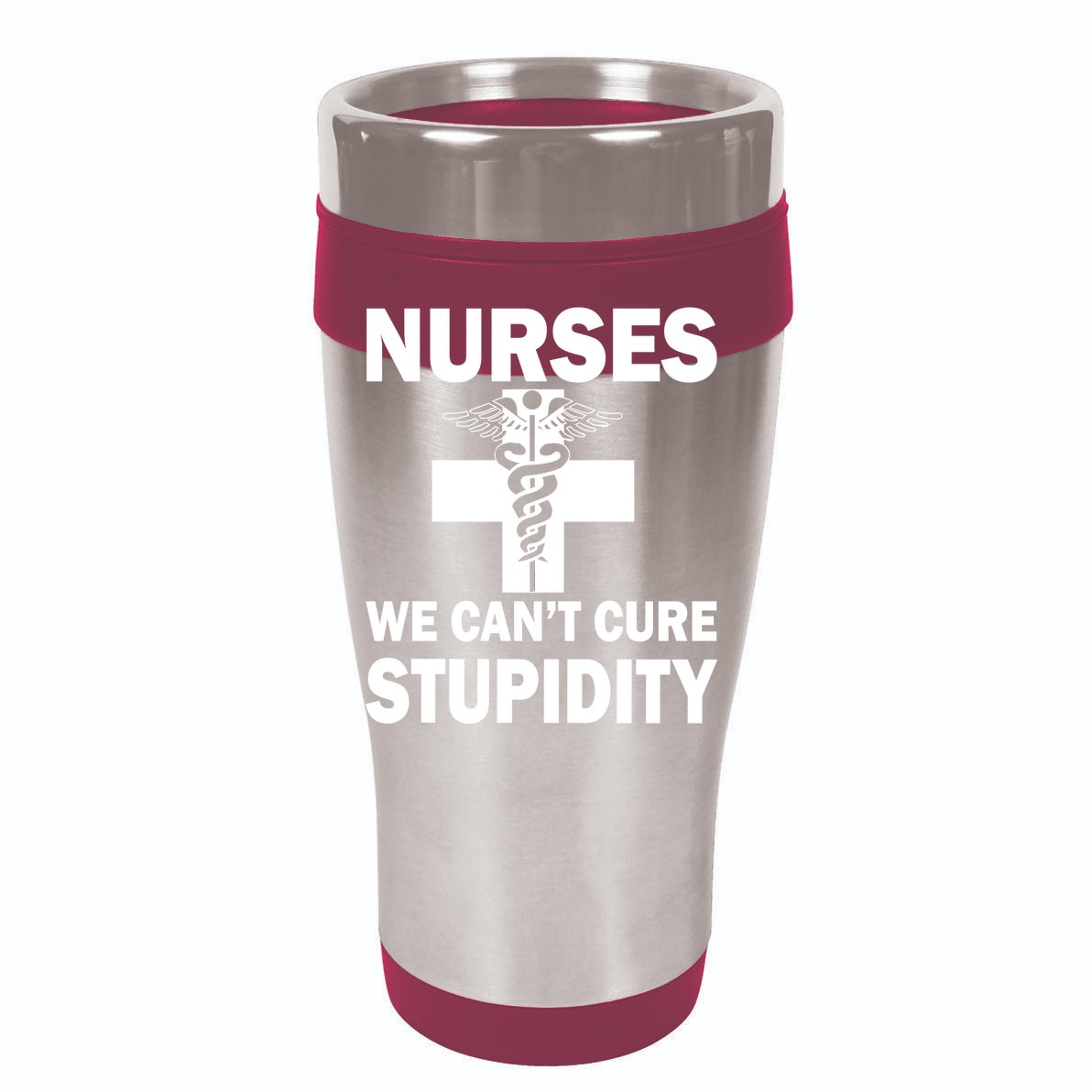 Nurses We Can't Cure Stupidity Garment-Dyed Fleece Hoodie