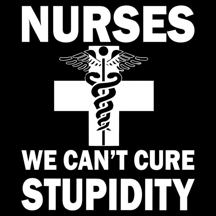 Nurses We Can't Cure Stupidity Wool Snapback Cap