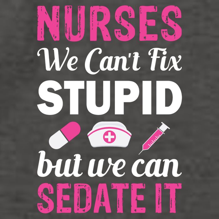 Nurses We Can't Fix Stupid But We Can Sedate It Vector Backpack