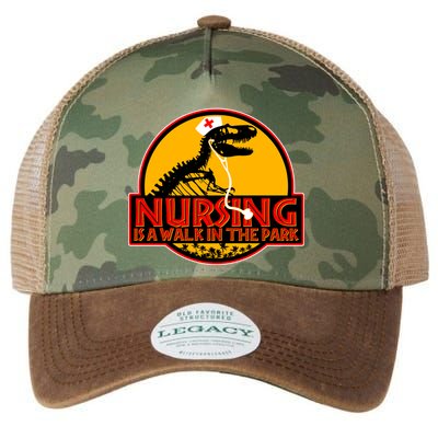 Nursing Is A Walk In The Park Funny Legacy Tie Dye Trucker Hat