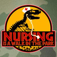 Nursing Is A Walk In The Park Funny Legacy Tie Dye Trucker Hat