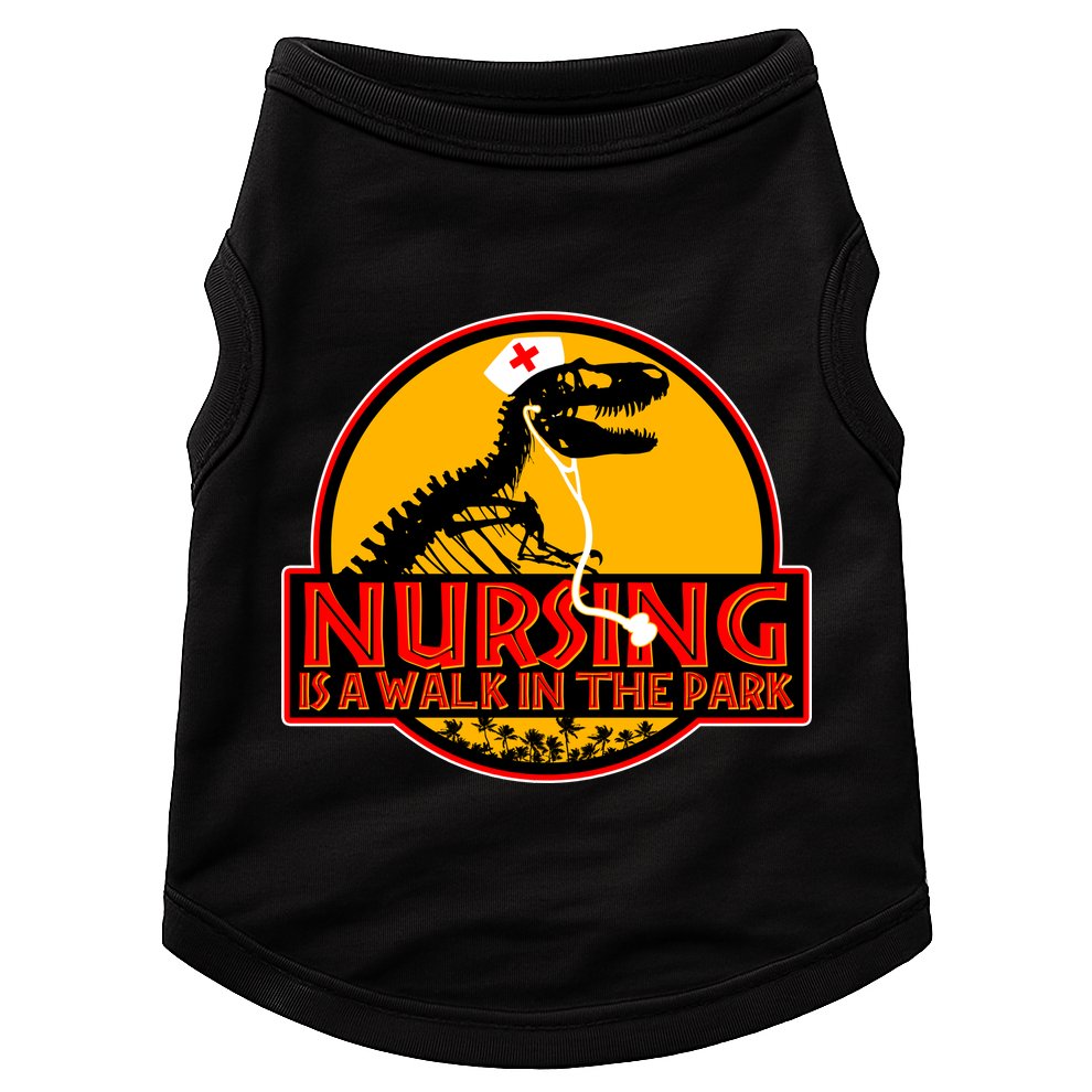 Nursing Is A Walk In The Park Funny Doggie Tank