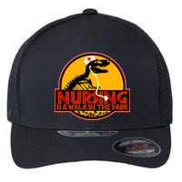 Nursing Is A Walk In The Park Funny Flexfit Unipanel Trucker Cap