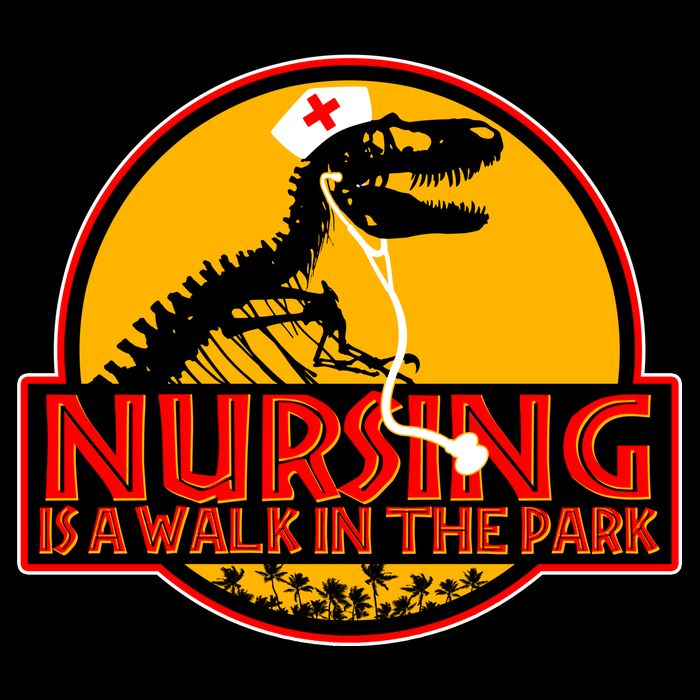 Nursing Is A Walk In The Park Funny Flexfit Unipanel Trucker Cap