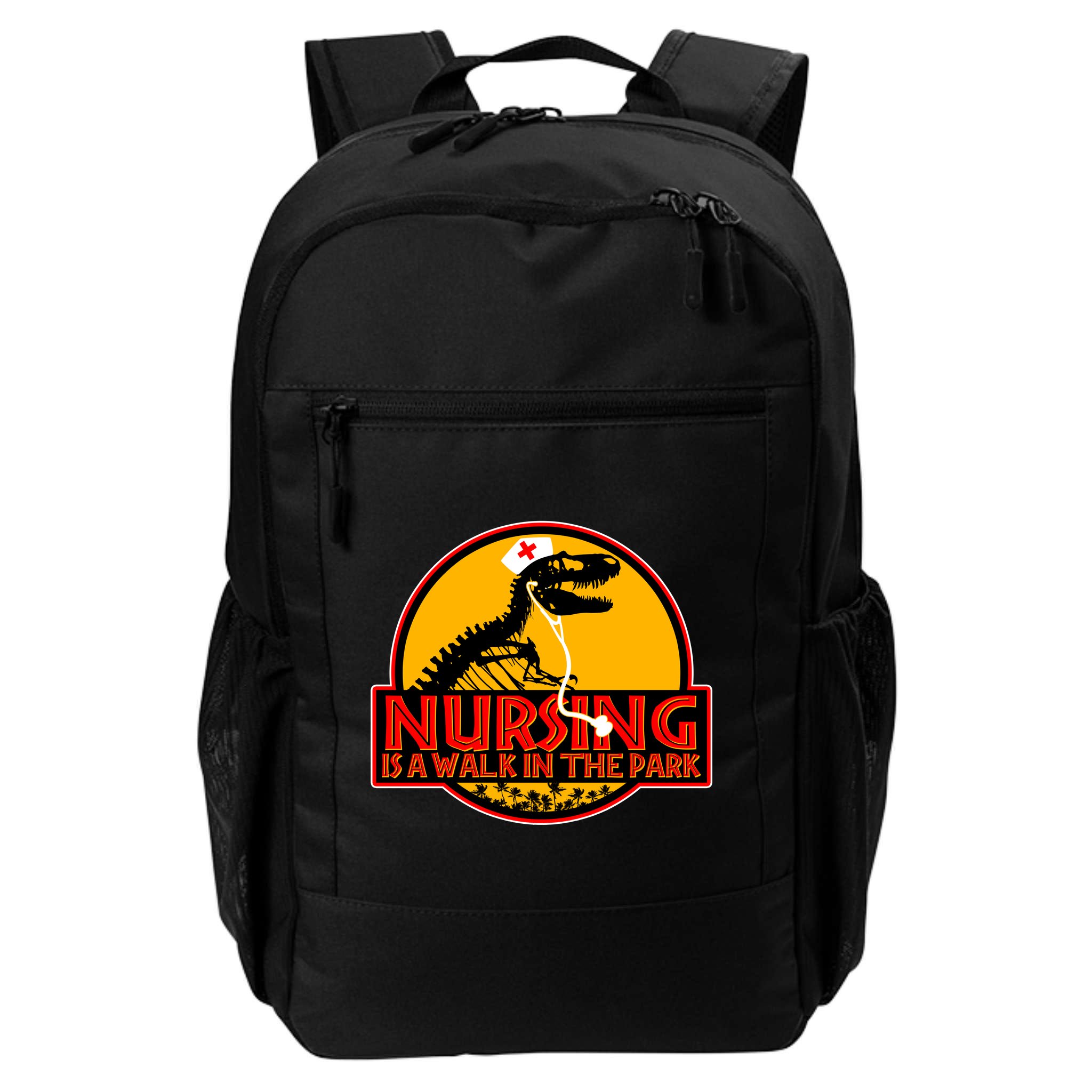 Nursing Is A Walk In The Park Funny Backpack
