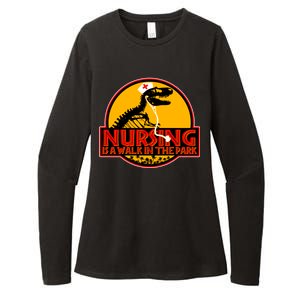 Nursing Is A Walk In The Park Funny Womens CVC Long Sleeve Shirt