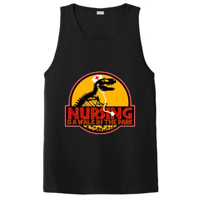 Nursing Is A Walk In The Park Funny PosiCharge Competitor Tank