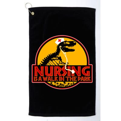 Nursing Is A Walk In The Park Funny Golf Towel