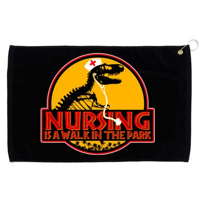 Nursing Is A Walk In The Park Funny Grommeted Golf Towel