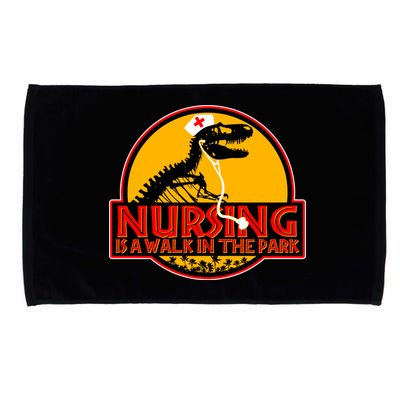 Nursing Is A Walk In The Park Funny Microfiber Hand Towel