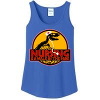 Nursing Is A Walk In The Park Funny Ladies Essential Tank