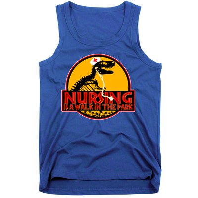 Nursing Is A Walk In The Park Funny Tank Top