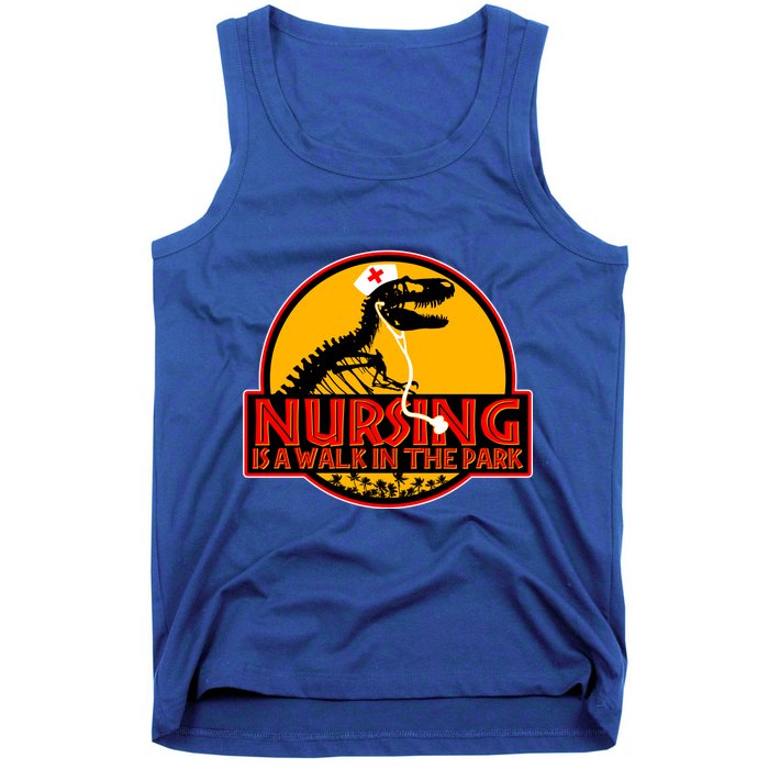 Nursing Is A Walk In The Park Funny Tank Top