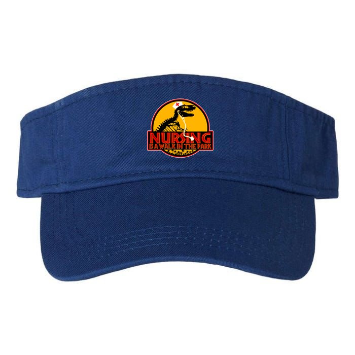 Nursing Is A Walk In The Park Funny Valucap Bio-Washed Visor