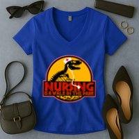 Nursing Is A Walk In The Park Funny Women's V-Neck T-Shirt