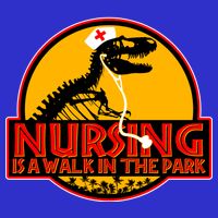 Nursing Is A Walk In The Park Funny Women's V-Neck T-Shirt