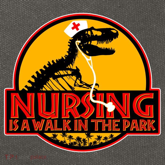 Nursing Is A Walk In The Park Funny Cotton Canvas Backpack